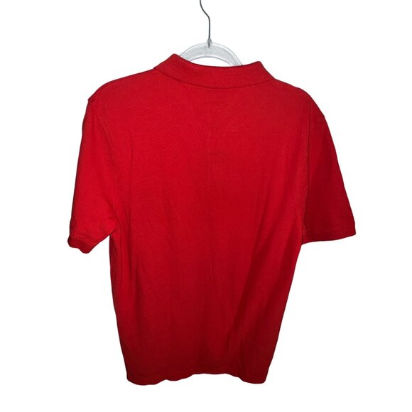 Tommy Hilfiger Mens Red Slim Fit Polo Shirt XL NWT Casual Classic Preppy Y2K - Picture 2 of 9